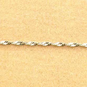 Chain Singapore 45cm x 1mm Sterling Silver