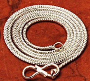 Chain Snake 1.2mm x 45cm Sterling Silver Overlay