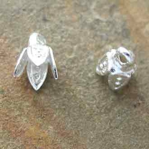 Bellcap Small 5mm. Silver Plated. Evergleam Tarnish Resistance.