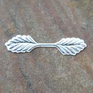 Bellcap Large Leaf Silver Plated 34mm