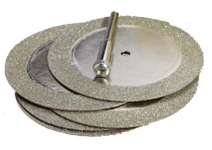 Diamond Cutting Disc 25mm 10 Pack - 3mm Shaft