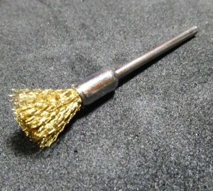 Brass Pencil Brush 6 x 10mm 2.35mm Shaft