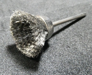 Stainless Steel Brush Cup 15 x 10mm - 2.35mm Shaft